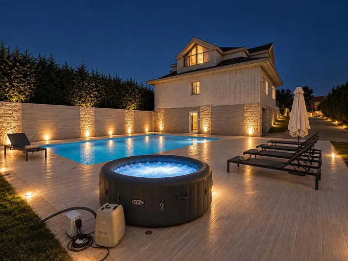 Chalet para 12 personas, con vistas además de piscina y terraza - 1