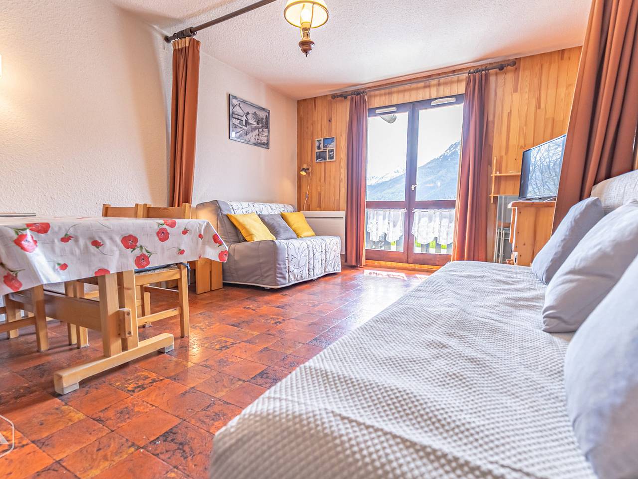 Gehele studio, Cozy studio for 3, balcony, near ski lifts Aussois in Aussois, Saint-Jean-de-Maurienne regio