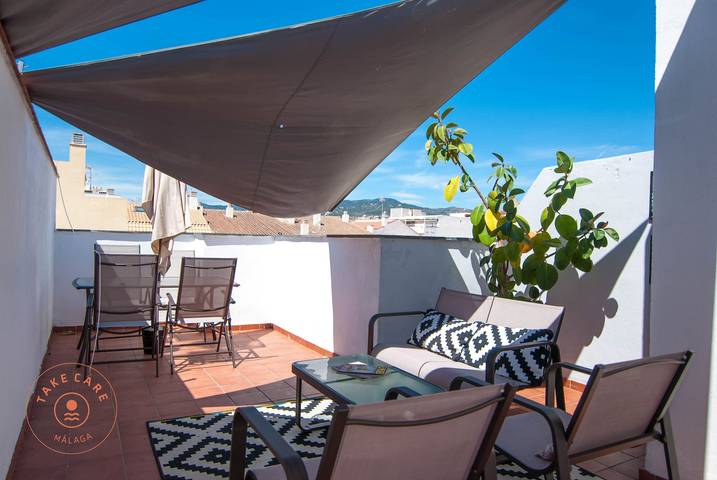 Loft voor 4 personen, met terras in Malaga