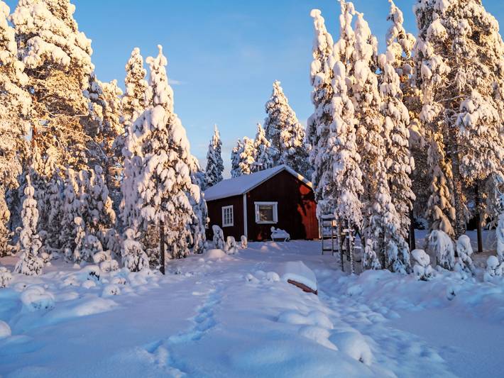 In Arvidsjaur mit eigener Sauna in Lappland (Schweden)