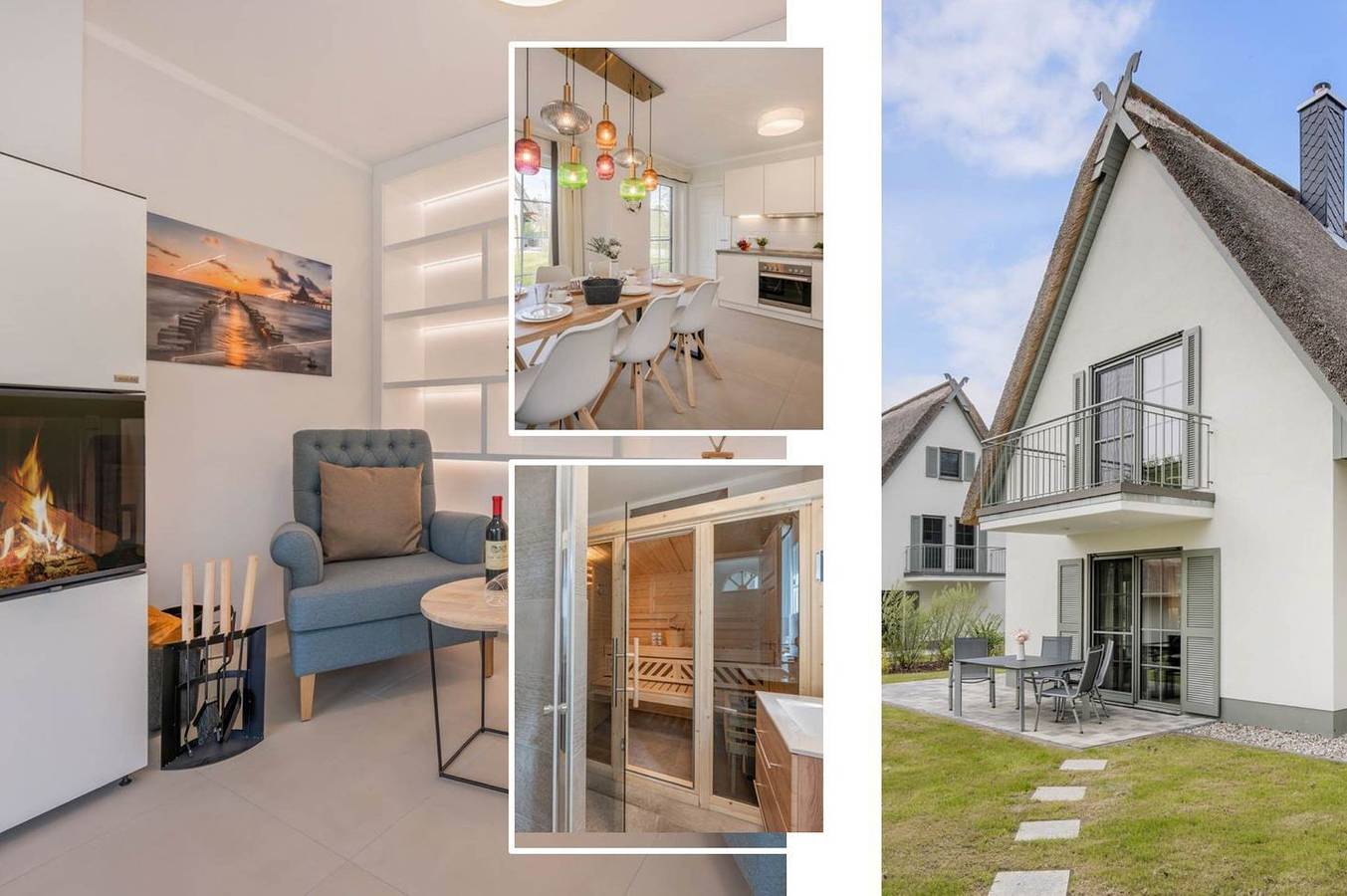 Modernes Ferienhaus im Fischerdorf mit Garten, Sauna & viel Privatsphäre in Zirchow, Usedom