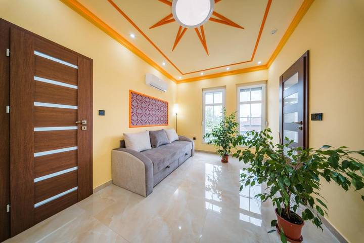 Apartament wakacyjny dla 4 osób, z ogród i widok w Miszkolc