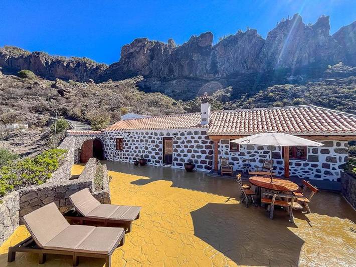 Casa rural para 2 personas, con terraza y vistas en Tejeda