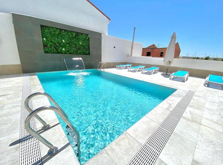 Apartamento para 3 personas, con terraza y piscina en Tierra de Mérida - Vegas Bajas