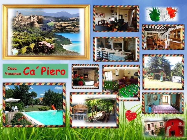 Casa vacanza per 16 persone, con giardino e terrazza a Urbino
