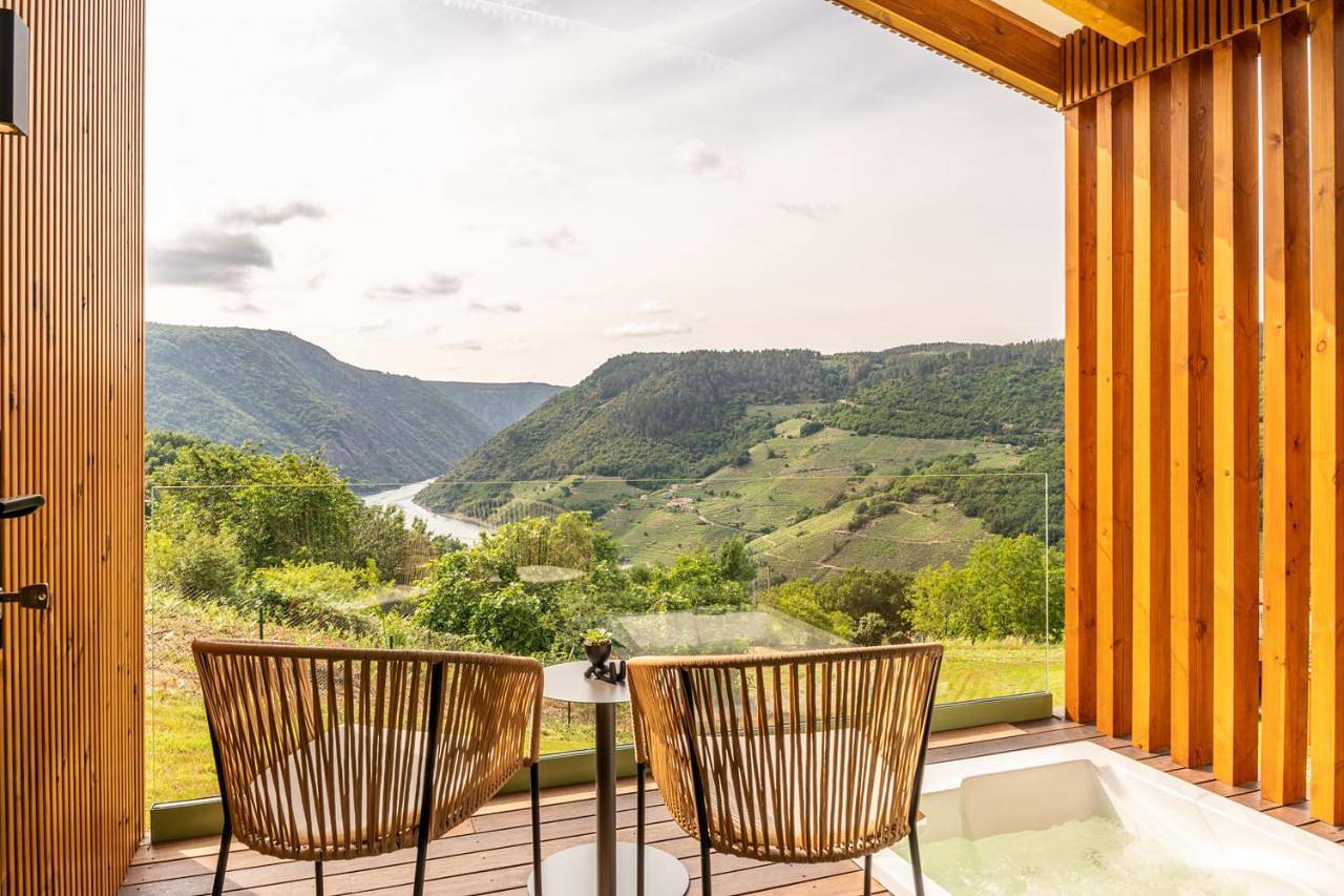 Cabañas Ribeira Sacra in Parada de Sil, Reserva da Biosfera Ribeira Sacra e Serras do Oribio e Courel
