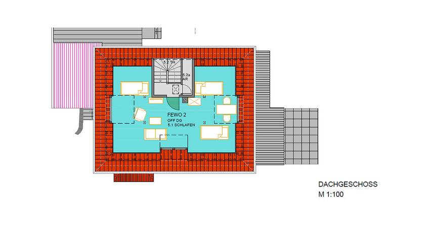 Ferienwohnung für 6 Personen, mit Balkon und Terrasse sowie Garten und Sauna in Bahretal - 3