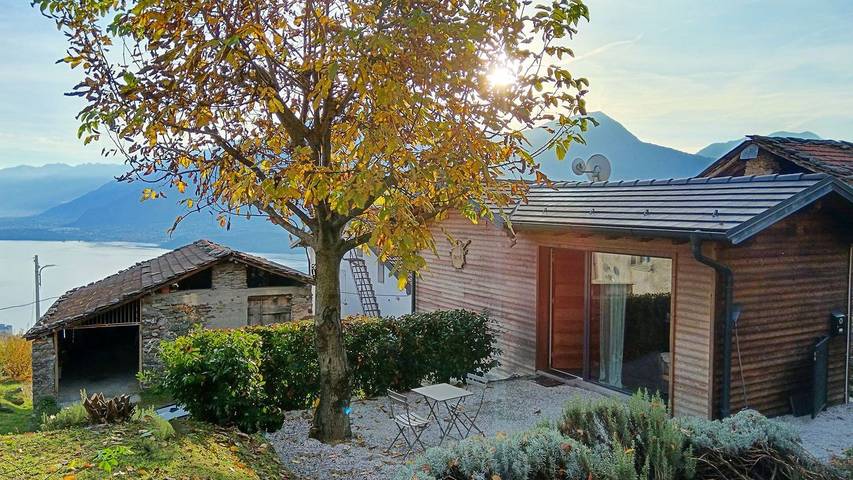 Agriturismo voor 3 personen, met tuin aan het Comomeer