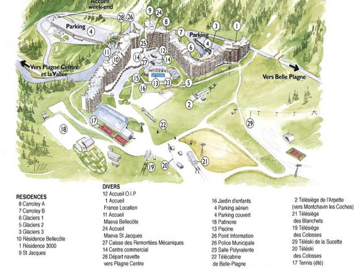 Gîte pour 5 personnes, avec balcon, animaux acceptés dans Plagne Bellecote - 4