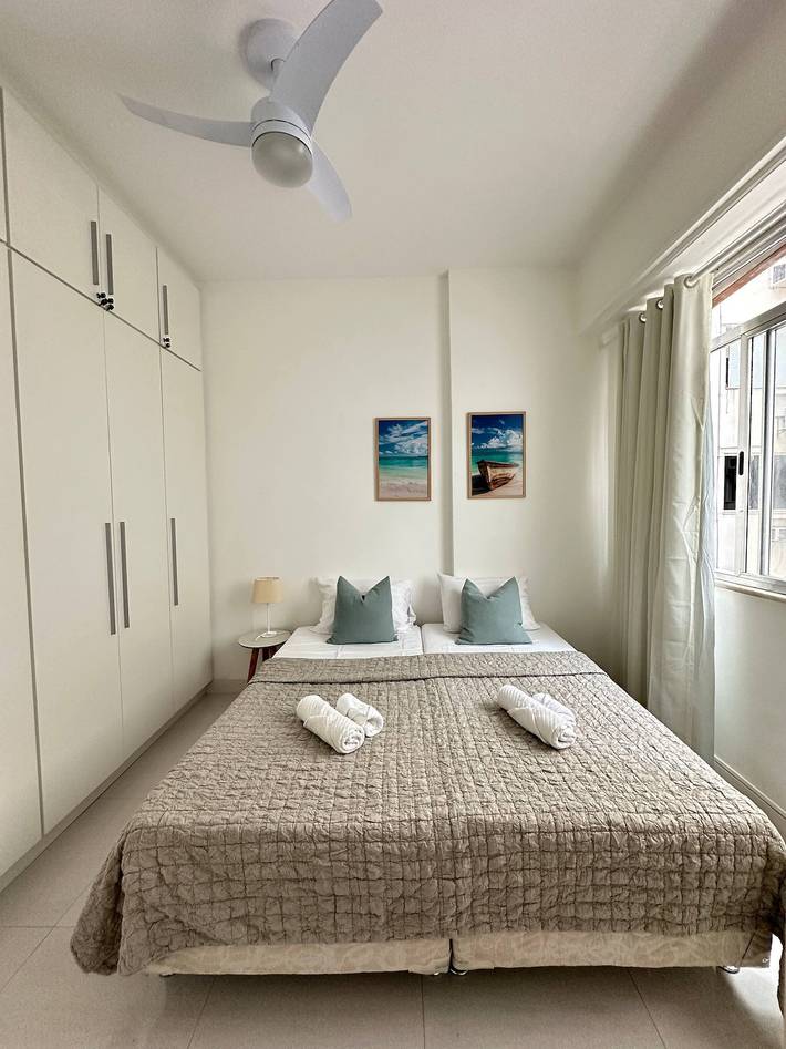 Casas e apartamentos de temporada para 5 pessoas, com vista para o oceano em Copacabana