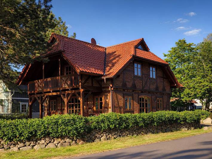 Ferienhaus für 8 Personen, mit Balkon und Terrasse sowie Garten und Sauna