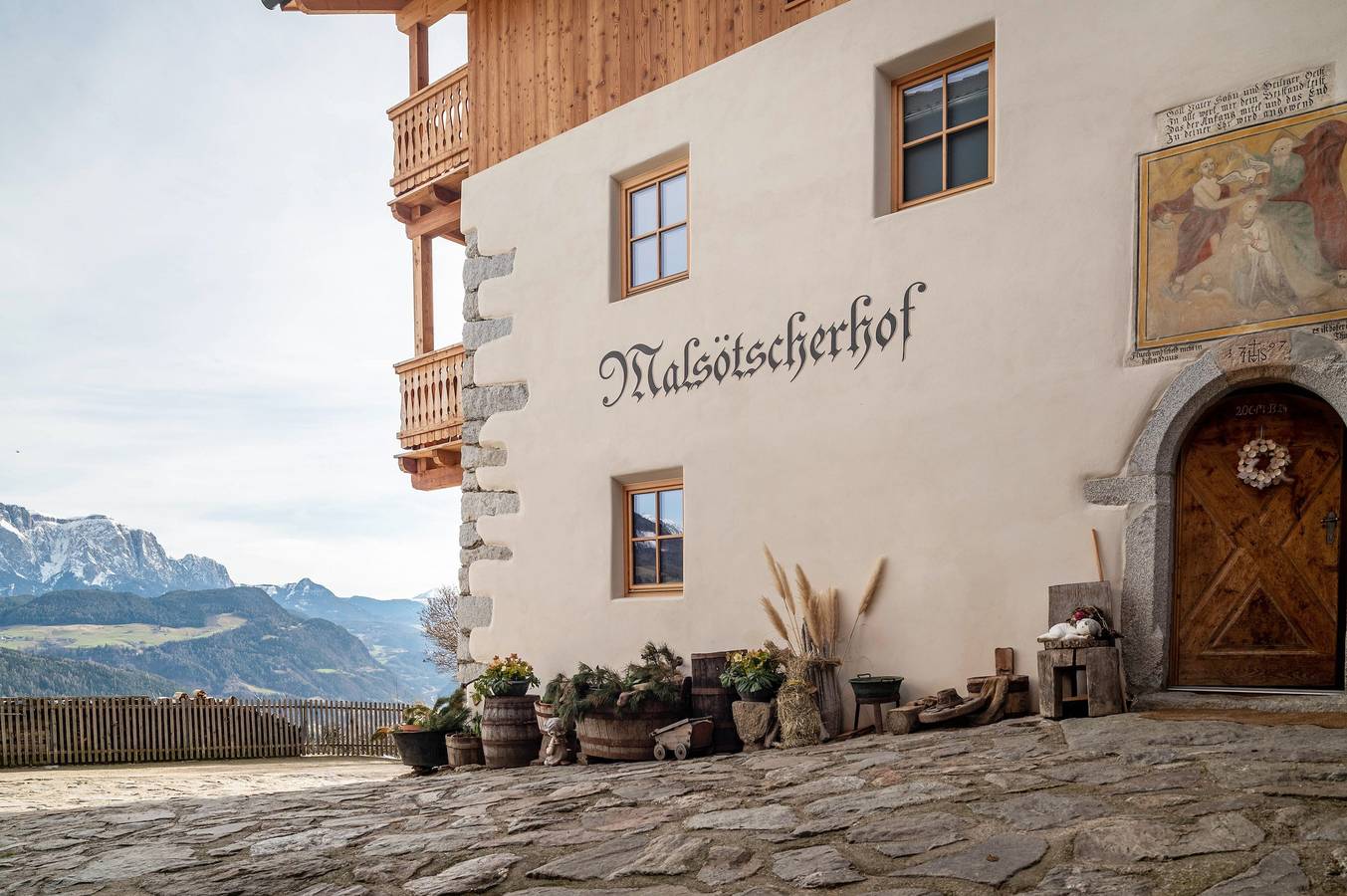 Ganze Wohnung, Ferienwohnung 'Malsötscherhof C' mit Bergblick, Balkon und Wi-Fi in Gravetsch, Villanders