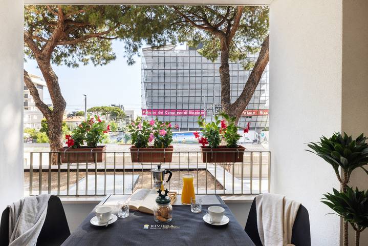 Ferienwohnung für 4 Personen, mit Balkon in Riccione