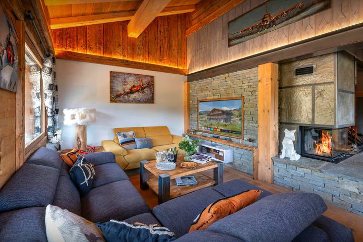 Chalet pour 14 personnes, avec sauna ainsi que jacuzzi et jardin, adapté aux familles à Cordon - 2