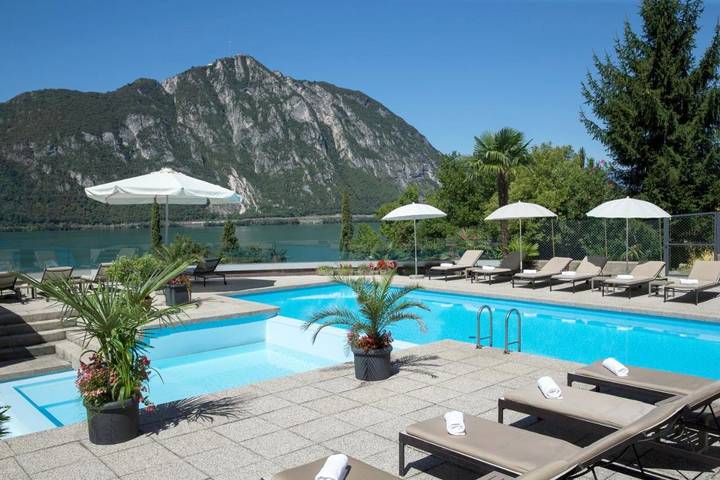 Hotel für 2 Personen, mit Terrasse und Garten sowie Kinderpool und Pool in Bissone