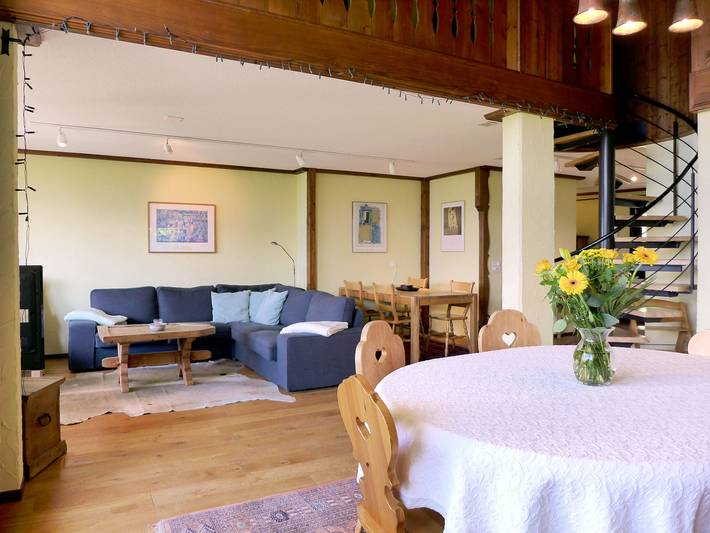 Ferienwohnung für 6 Personen, mit Garten und Seeblick sowie Sauna, mit Haustier am Thunersee - 2