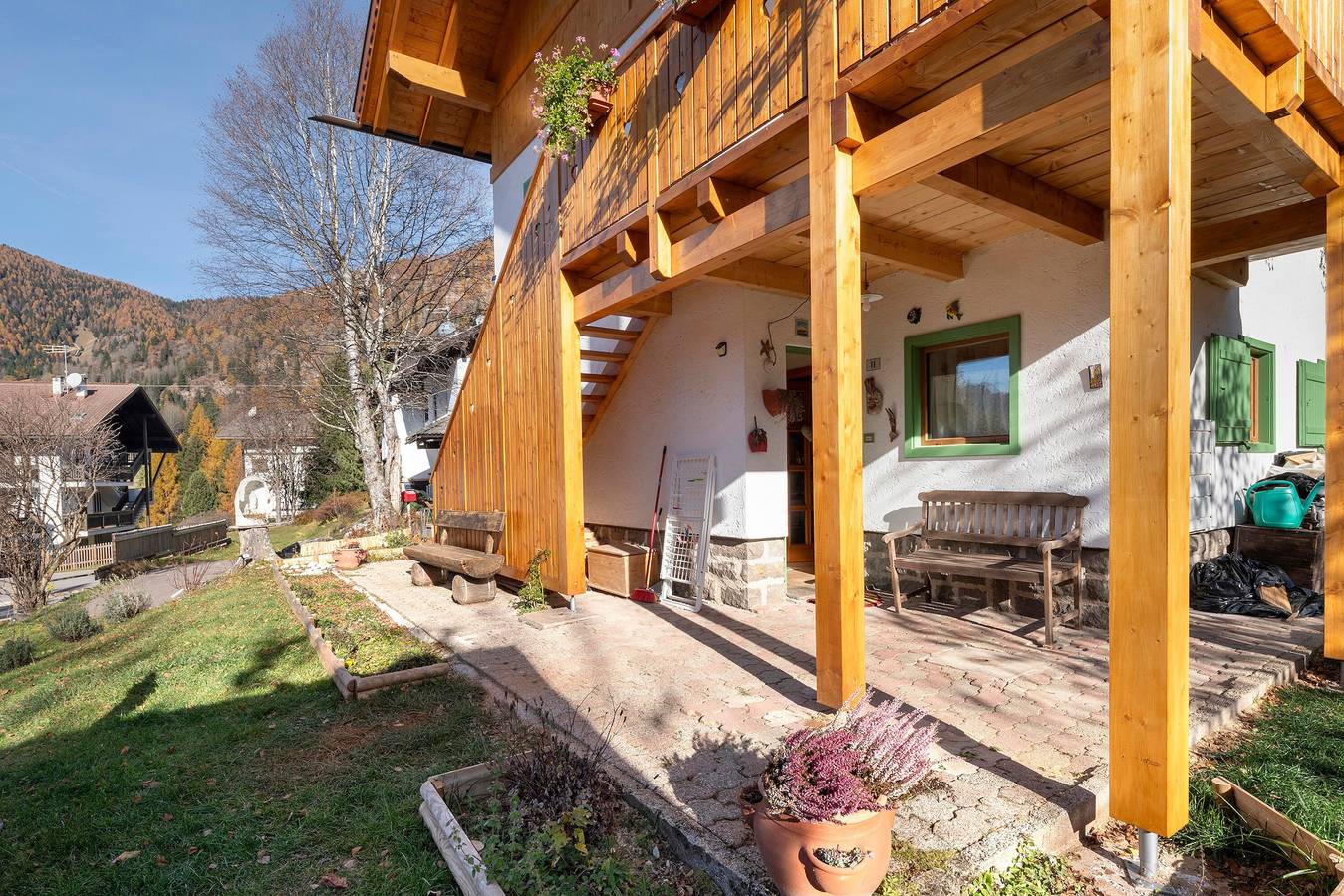 Ferienhaus 'Ciasa La Cate' mit Bergblick, privater Terrasse und Wlan in Bellamonte, Dolomiti Superski