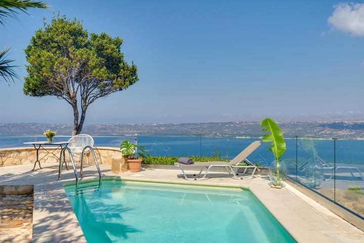Ferienhaus für 4 Personen, mit Garten und Pool sowie Ausblick in Chania und Umgebung - 4