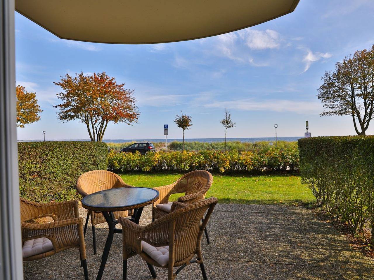Ganze Ferienwohnung, Strandmuschel - Zauberhafte Ferienunterkunft, atemberaubender Blick & direkt am Strand in Haffkrug, Ostholstein
