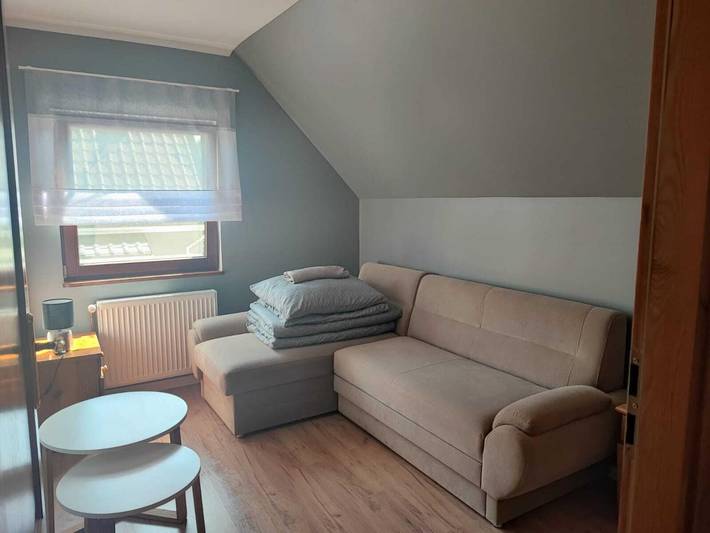Ferienhaus für 6 Personen, mit Garten in Łukęcin