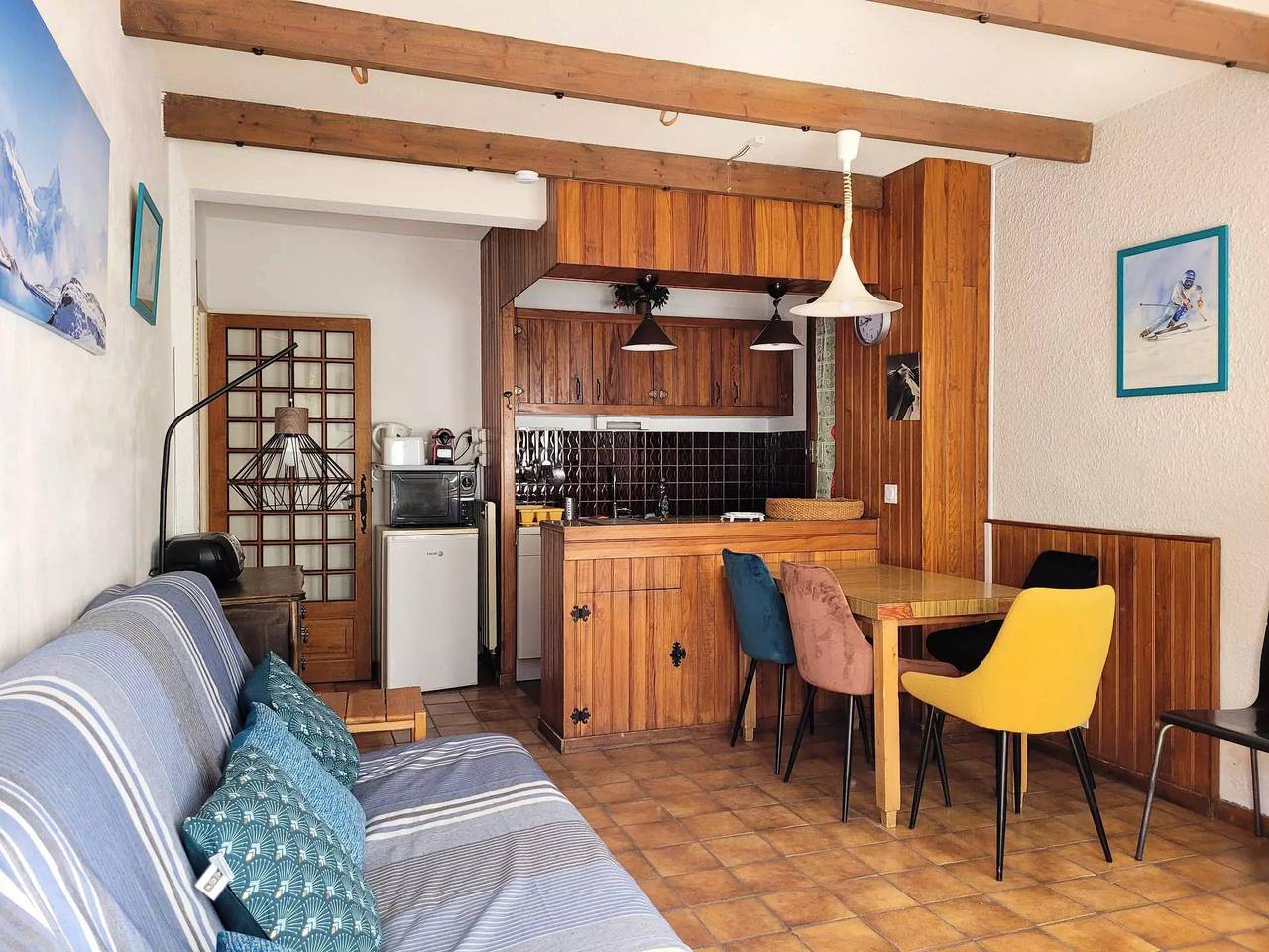 Apartamento entero, 2 estancias Para 6 personas, acceso directo fuera, exposición Norte/Este in Pra-Loup, Uvernet-Fours