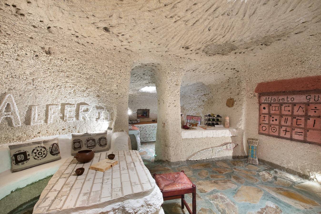 Casa "Casas Cueva Alfer 2" con vistas al mar, jardín y Wi-Fi; admite mascotas in Fasnia, Tenerife Sur