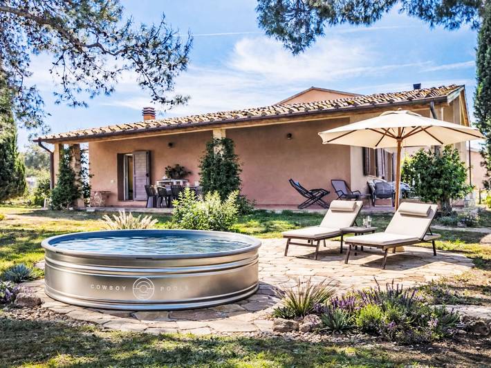 Ferienhaus für 5 Personen, mit Ausblick und Terrasse sowie Garten in Italienische Riviera