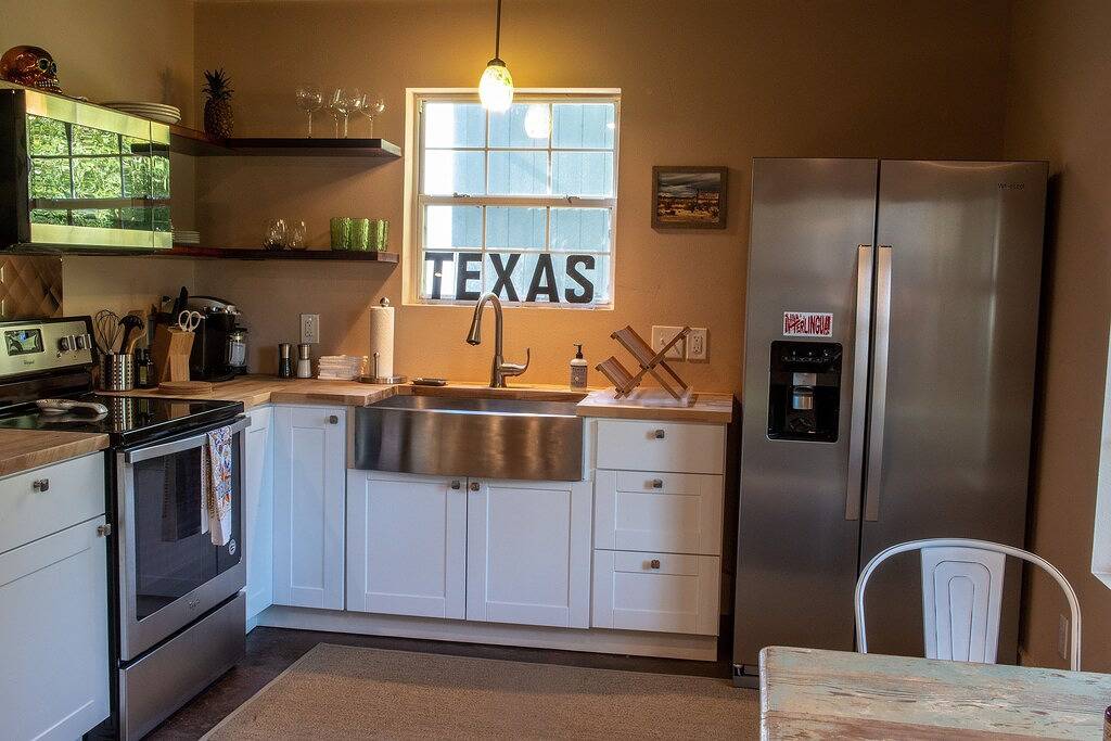 Das Blaubeerhäuschen in Süd-Austin in Austin, Travis County