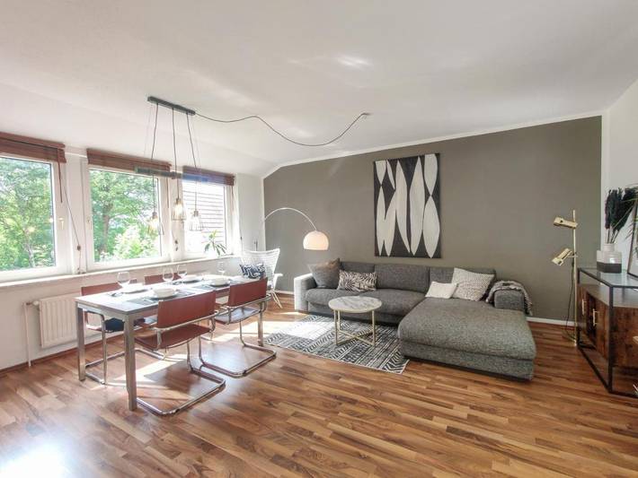 Ferienwohnung für 4 Personen, mit Garten und Ausblick