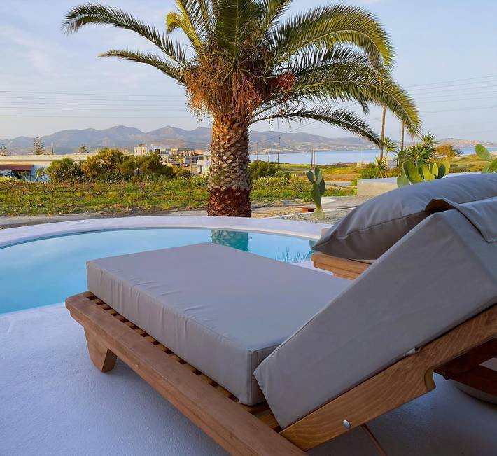 Villa pour 3 personnes, avec terrasse et vue sur l’océan dans Milos