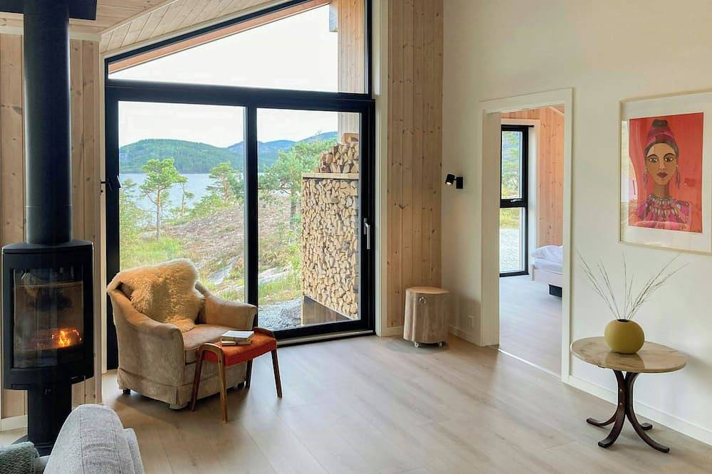 Moderne Hütte mit Panoramablick bei Gautefall in Nissedal