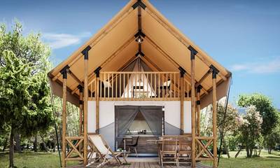 Camping für 4 Personen, mit Terrasse und Balkon/Terrasse in Limburg (Niederlande)