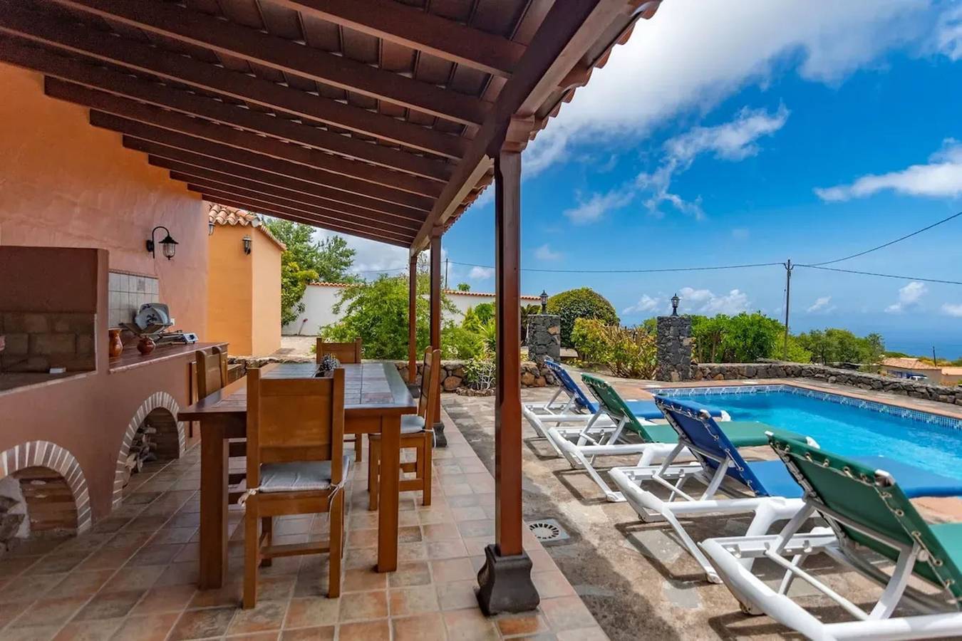 Charming villa with sea view in Puntagorda in El Pueblo, Puntagorda