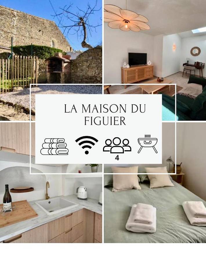 Location de vacances pour 4 personnes, avec Terrasse ainsi que Jardin et Vue à Cournanel