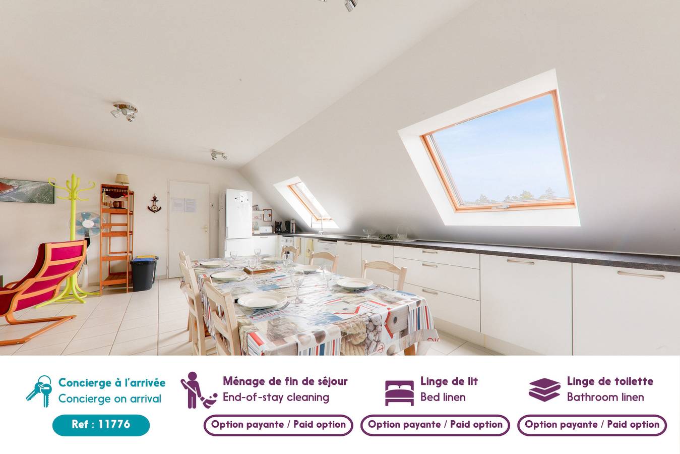 Appartement entier, Séjour à 850m des plages Rohu et des Govelins in Saint-Gildas-de-Rhuys, Côte des Mégalithes