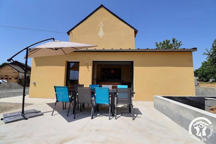 Maison de vacances pour 8 personnes, avec Jacuzzi et Terrasse ainsi que Jardin et Vue à Iffendic