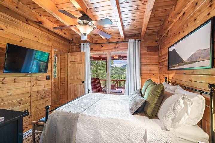 Blockhütte für 8 Personen, mit Balkon und Whirlpool - 1