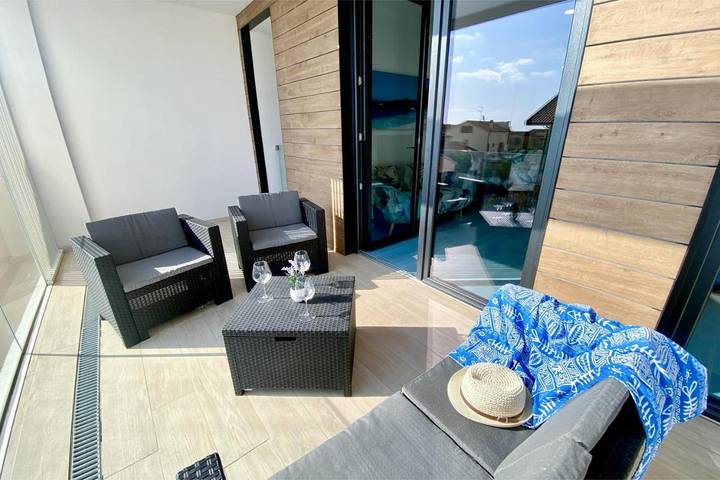 Ferienwohnung für 4 Personen, mit Terrasse und Ausblick