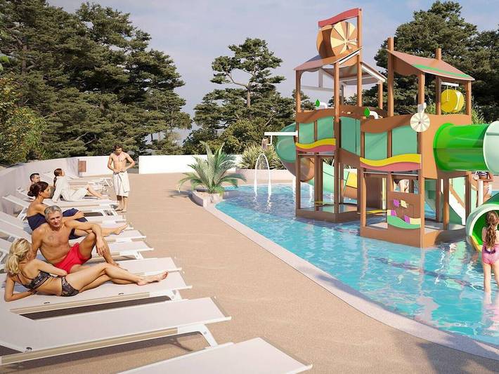 Bungalow pour 6 personnes, avec terrasse et bassin pour enfant - 1
