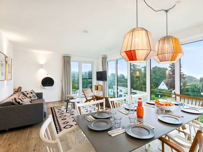 Ferienwohnung für 8 Personen, mit Balkon und Garten sowie Seeblick in Osnabrücker Land - 4