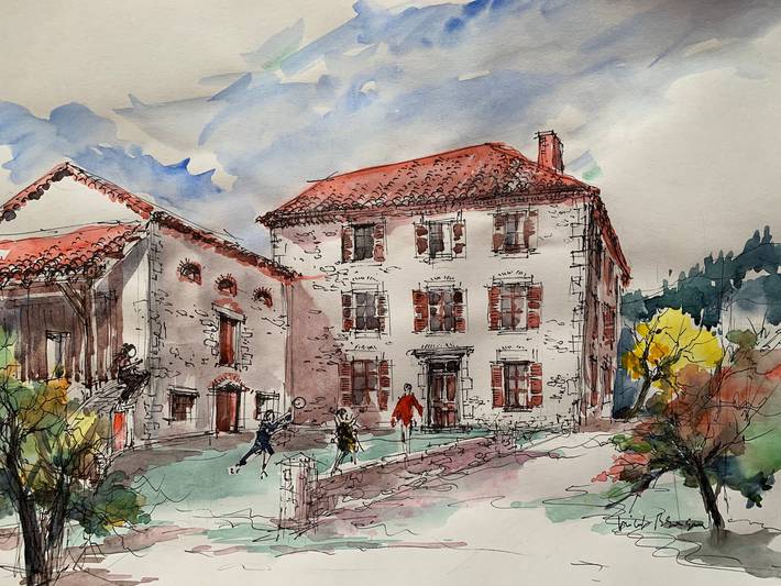 Gîte pour 14 personnes, avec jardin dans Javaugues