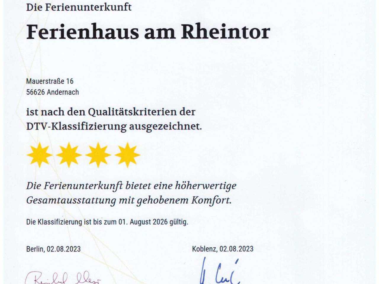 Ferienhaus**** am Rheintor - Ferienhaus**** am Rheintor in Andernach, Osteifel