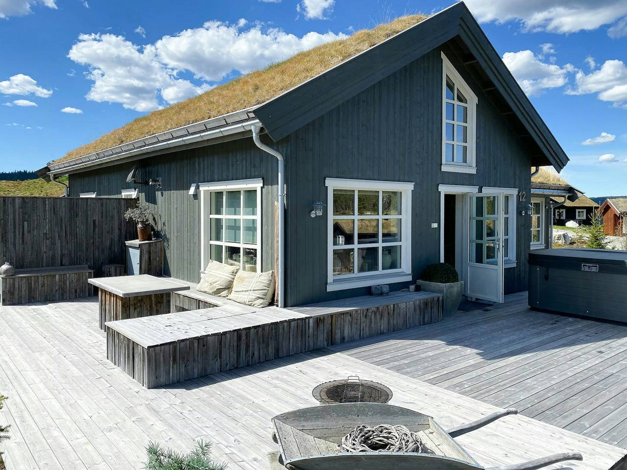 Moderne Berghütte am Golfplatz Nesfjellet in Nesbyen