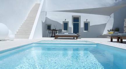 Location de vacances pour 7 personnes, avec sauna et piscine à Oia