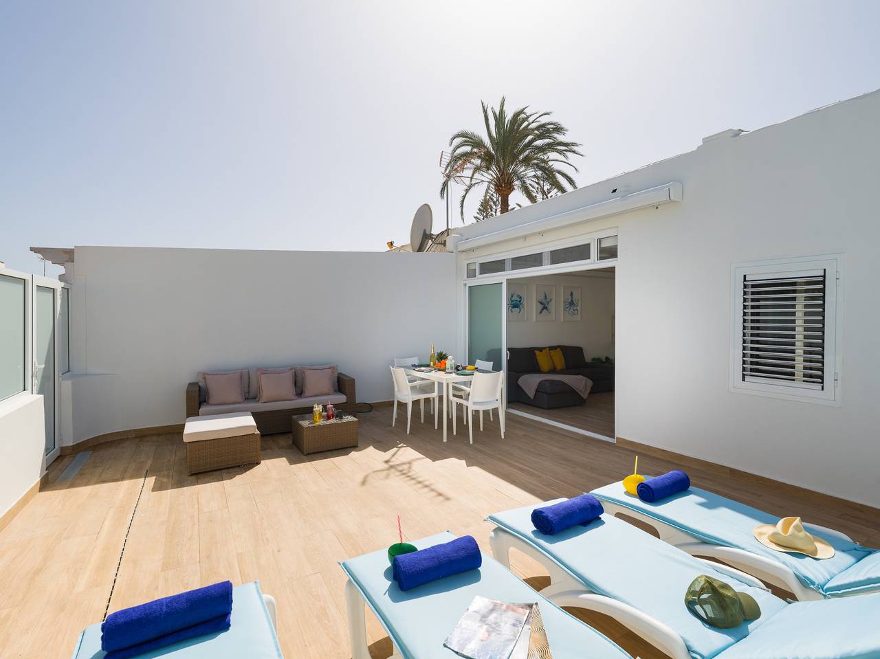 Reformado en 2024 con estilo mediterráneo in Maspalomas, San Bartolomé de Tirajana