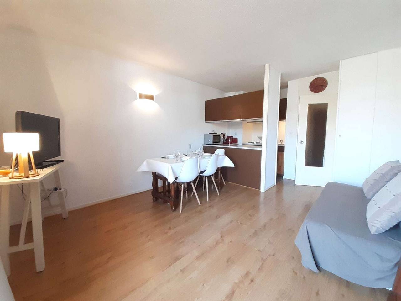 Estudio entero, Estudio acogedor para 4 con balcón y cocina en Pla d'Adet in Saint-Lary-Soulan, Parque nacional de los Pirineos