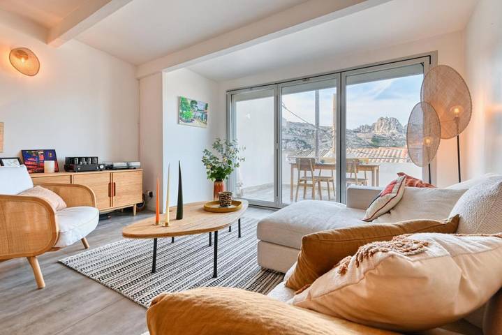 Location de vacances pour 4 personnes, avec terrasse dans Les Goudes
