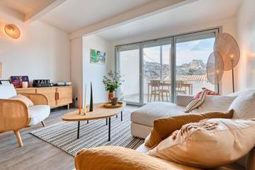 Gîte pour 4 personnes, avec terrasse dans Les Goudes