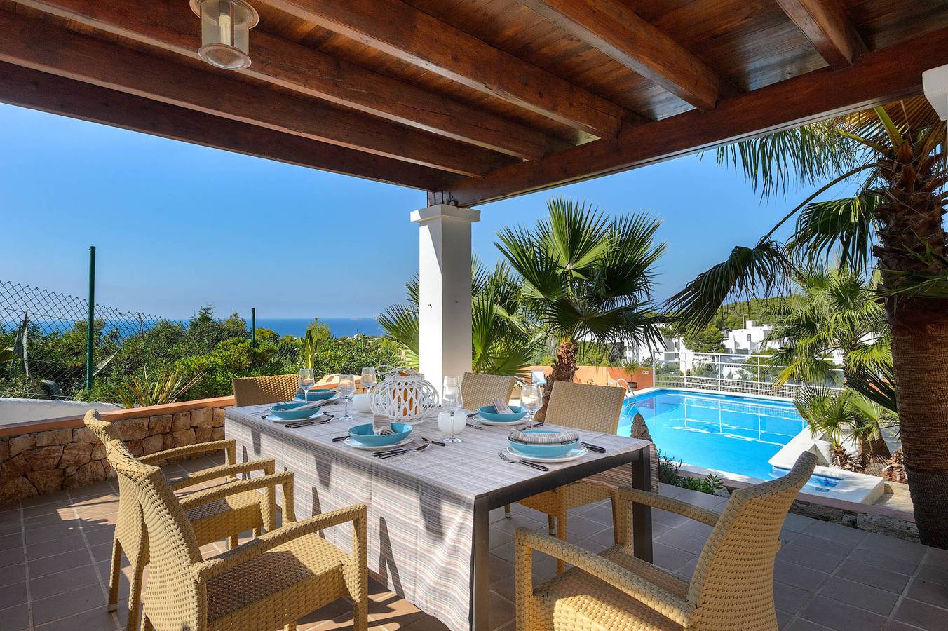 Villa for 8 people with garden in Cala Vedella, Sant Josep de sa Talaia