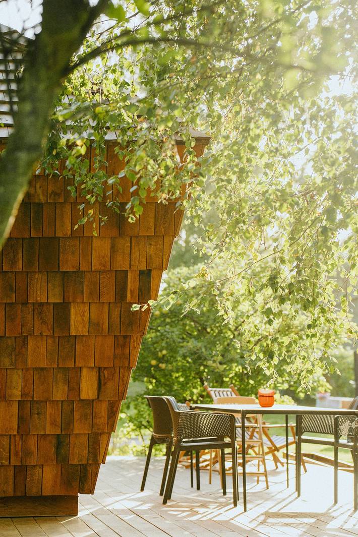 Ferienhaus für 4 Personen, mit Terrasse und Sauna